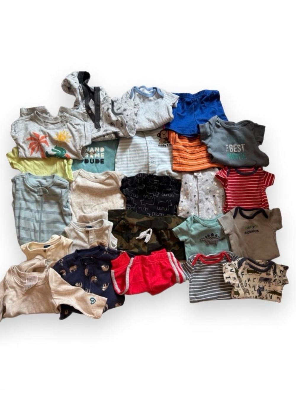 24 pc baby clothes lot boy 0-6 month